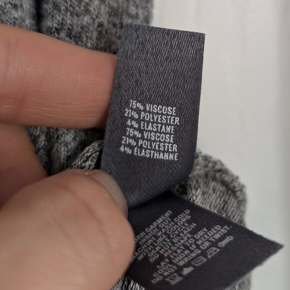 aerie cropped turtleneck heathered grey size small - Picture 11 of 13